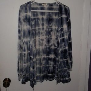 Blue Tie Dye Cardigan